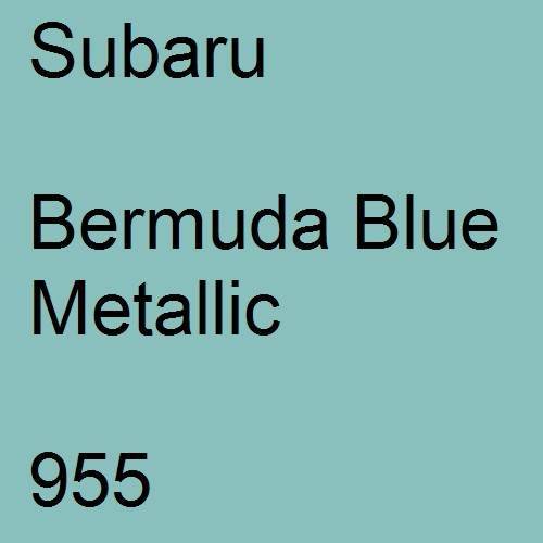 Subaru, Bermuda Blue Metallic, 955.